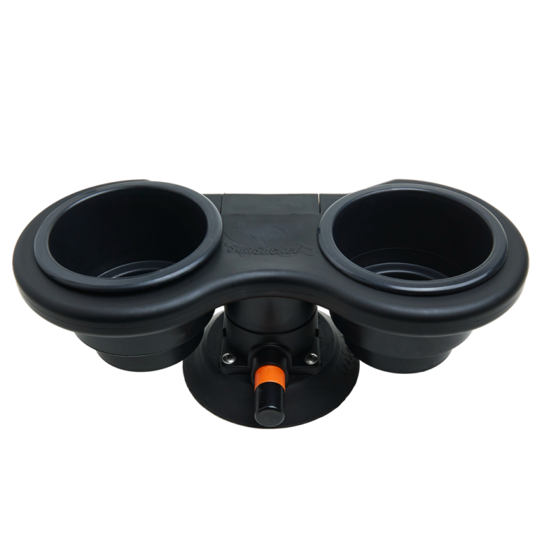 SeaSucker Two Cup Holder with Vertical Mount in black